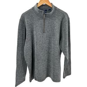 Gap Men's Half Zip Mock Neck Sweater Size‎ XLarge Midnight Gray